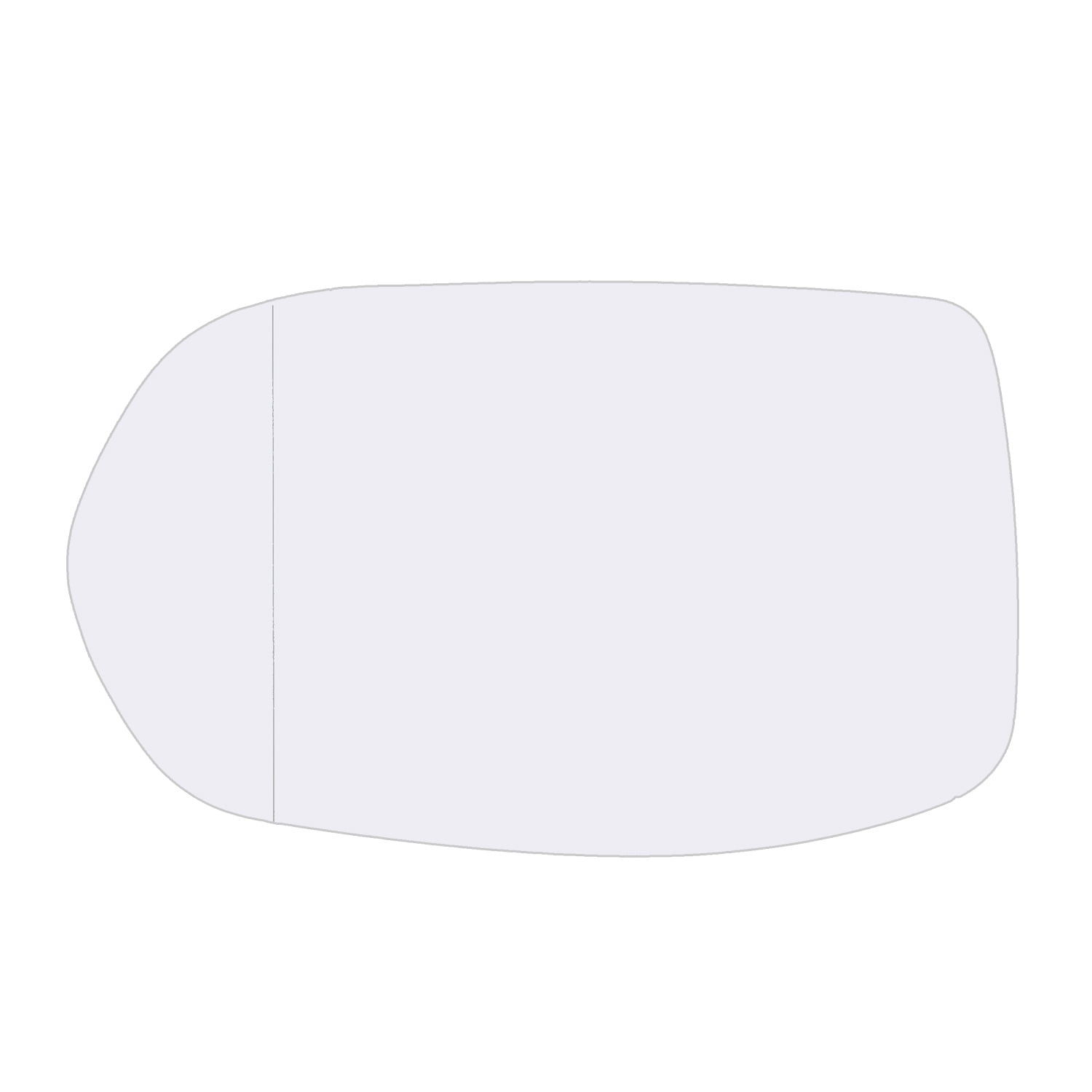 Driver Side Door Mirror Glass Replacement with Plastic Backing Defrost