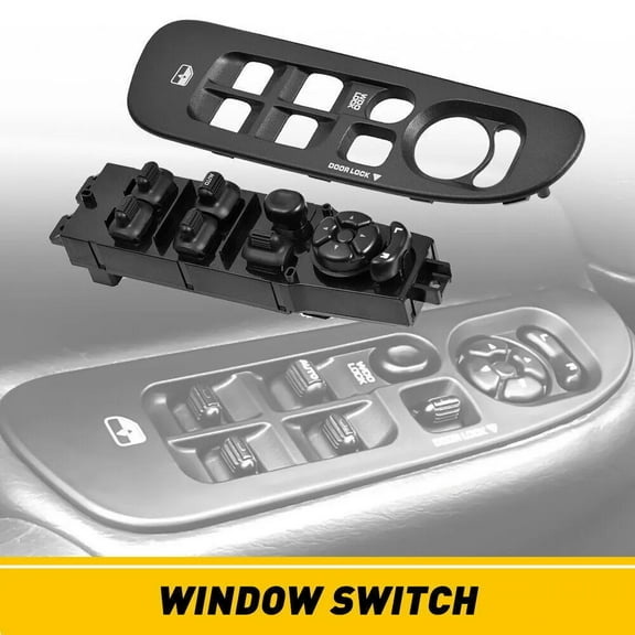 Driver Side Door Window Switch Panel Control&Bezel For 02-10 Dodge Ram 1500 2500