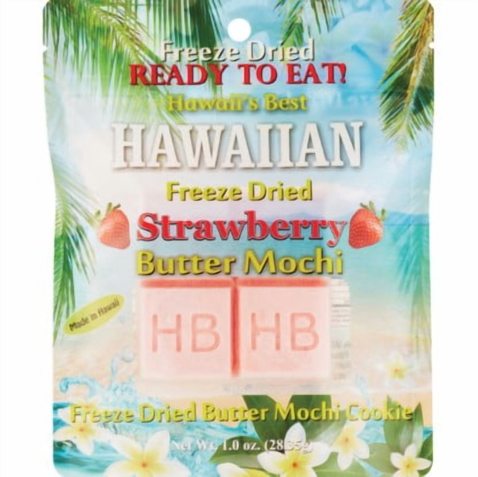 Hawaii's Best Freeze Dried Strawberry Butter Mochi 1 oz