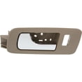 thumbnail image 1 of Driver Side Front Interior Door Handle Compatible with 2005-2011 Cadillac STS Beige Bezel Chrome Lever With Lock Button 10370352 V Base Platinum OE Replacement Inside Handle Direct Fit, 1 of 5