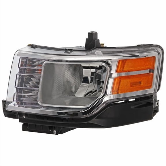 Driver Side Headlight For Ford Flex 2009-2012 Halogen with Bulb(s) CAPA SE & SEL