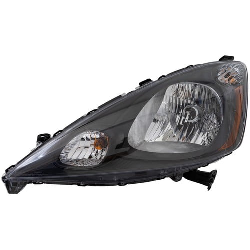 Driver Side Headlight For Honda Fit 2009-2014 Halogen w/ Bulb/s CAPA Base DX LX