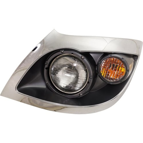 Driver Side Headlight For International WorkStar 7600 2008-2019 Halogen w Bulb/s