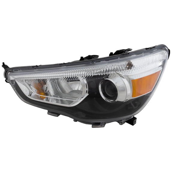 Driver Side Headlight with Bulb Halogen CAPA Certified for 2011-2019 Mitsubishi Outlander Sport ES
