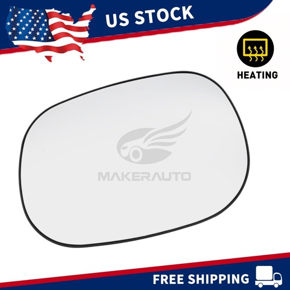 Driver Side Heated Mirror Glass with Backing Plate for 1998-2003 Dodge Durango