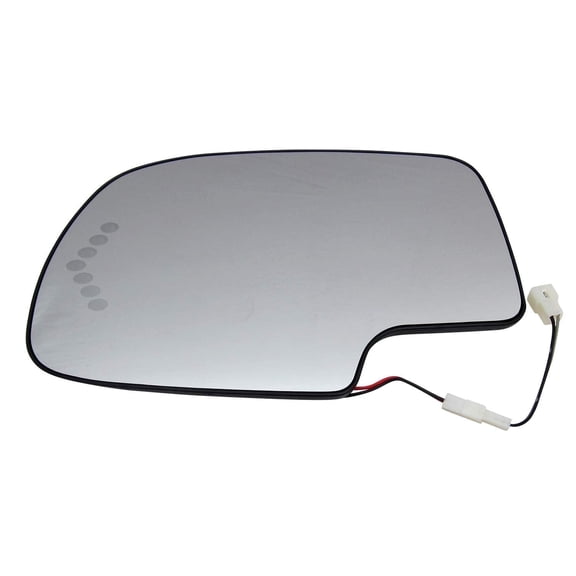 Rugged TUFF Driver Side Mirror Glass for 00-06 Escalade Avalanche Silverado Suburban Tahoe Sierra Yukon (Signal LED)