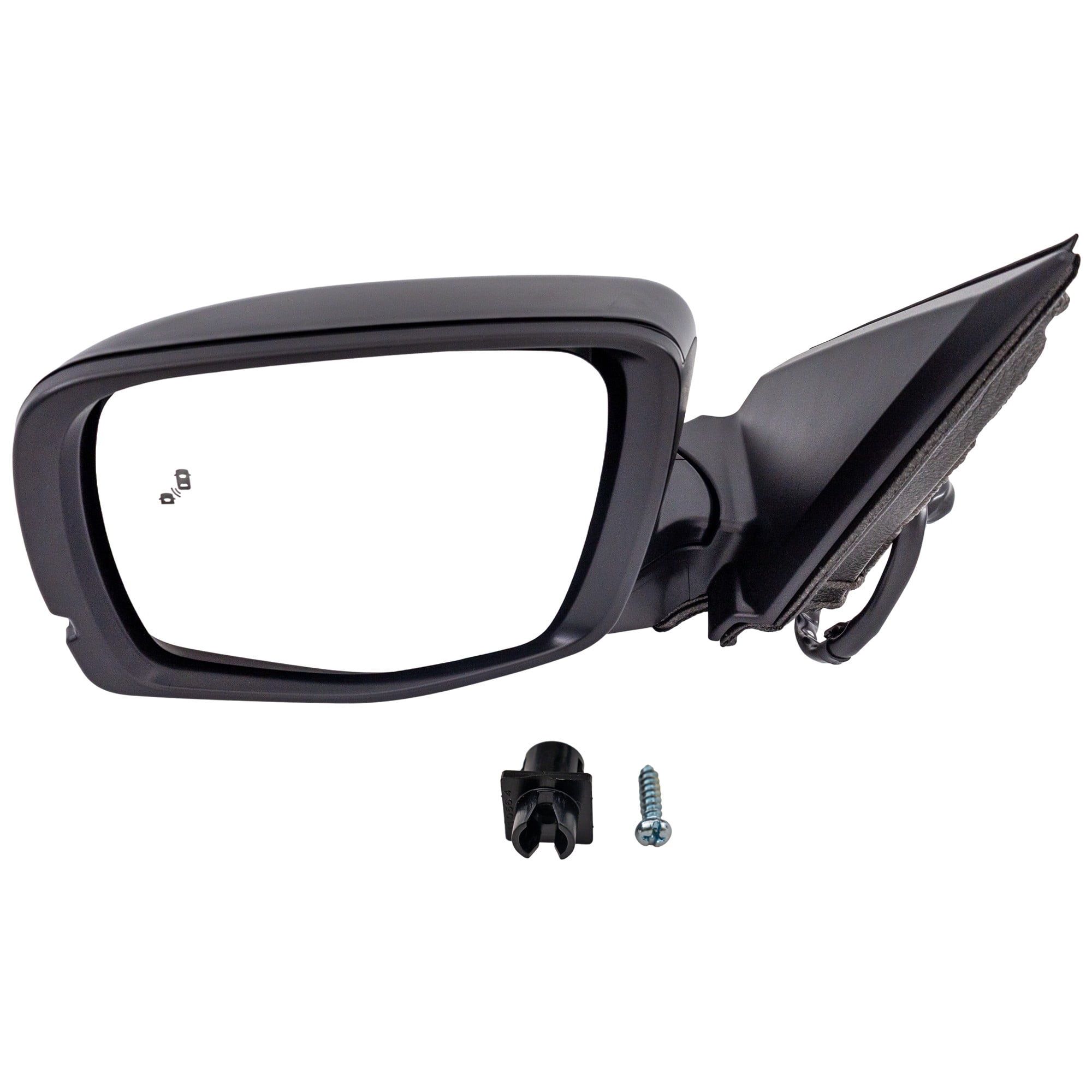 Driver Side Mirror Power Adjust Heated Manual Folding With Blind Spot Detection in Glass for 2023-2025 Honda Pilot EX-L 6 Cyl 3.5L