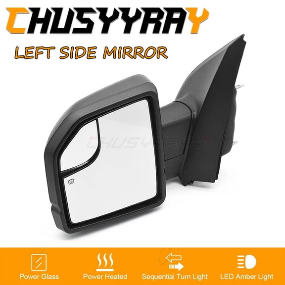 Driver Side Mirror for 2015-2019 Ford F150, Power Heated with Turn Signal