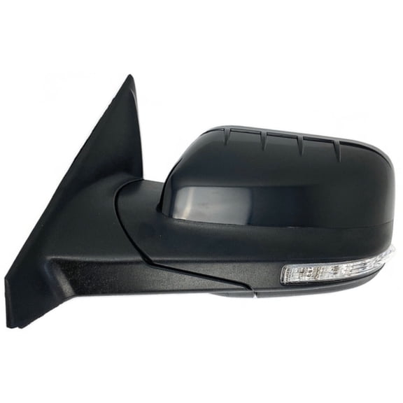 Driver Side Mirror with Power Folding and Blind Spot Detection - Black