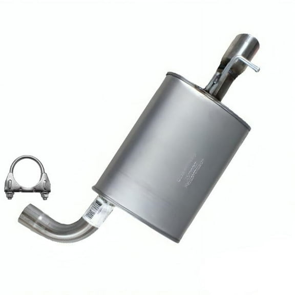 Stainless Steel Driver Side Muffler for 2011-2016 Ford Explorer 3.5L | 2012-2015 Explorer 2.0L