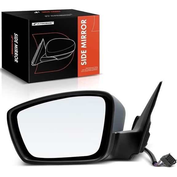 Driver Side Power Door Mirror - Compatible with Volkswagen Beetle 2012-2018 - Heated Manual Folding Paint to Match Outside Rear View Mirror - Replace# 5C1857507M9B9