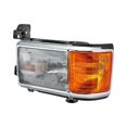 thumbnail image 1 of Driver Side Replacement Headlight with Bright Trim for 1987-1991 Ford Bronco, Black, 1 of 1