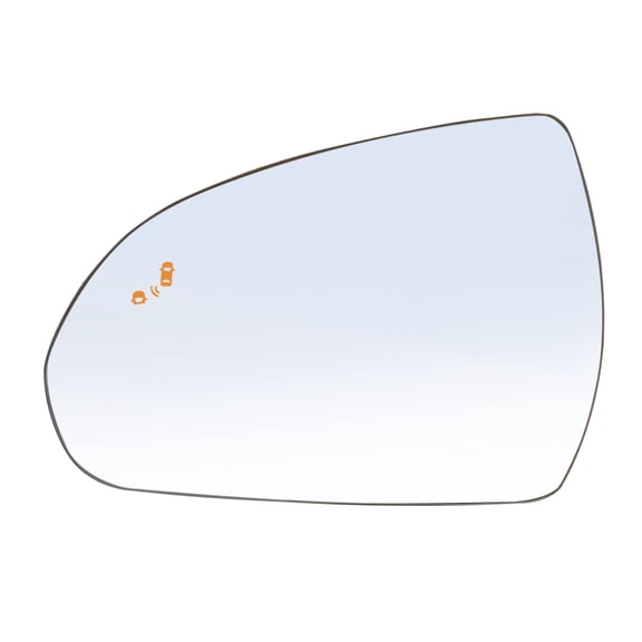 Driver Side Replacement Mirror Glass - Compatible with Hyundai Vehicles - 2017-2022 Ioniq, 2017-2020 Elantra - Heated with BSD, w/o Auto Dimming, 87611F2140