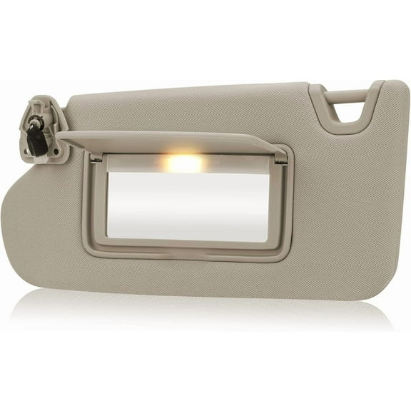 Driver Side Sun Visor for 2013-2018 Nissan Altima, No Sunroof Compatible, Left Hand Visor Replacement, Beige