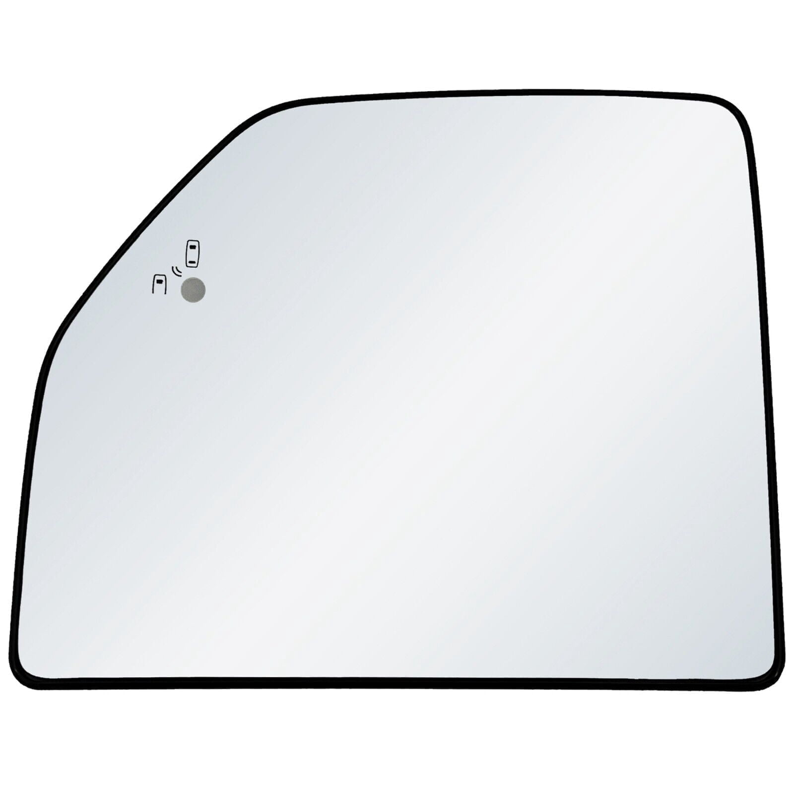 Rugged TUFF Driver Side Mirror Glass Replacement for 2015-2020 Ford F-150. 2017-2022 Ford F250, 2017-2019 F350, F450 with BSD (Towing Mirror)