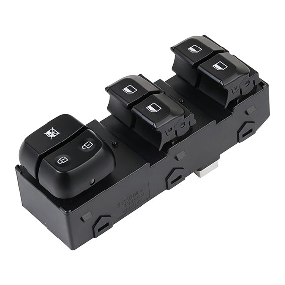 Driver Side Window Command Console 12V Front Door Button Module for I10 Four-Button Glass Lift Panel Replacement Housing Cover 93571-K6200NNB