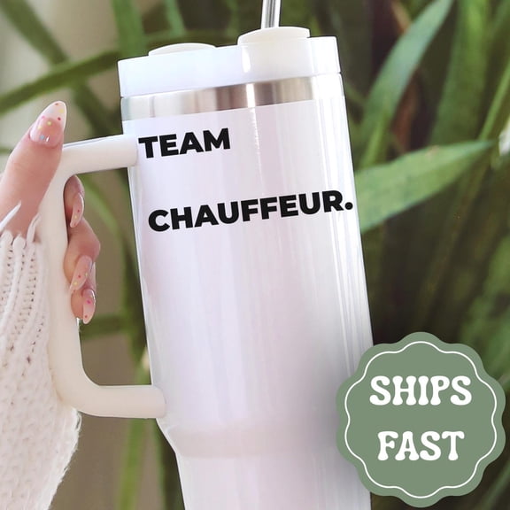 Driver Tumbler 40oz with Handle, Funny Driver Gift, Car Coffee Tumbler, Work Travel Coffee Cup