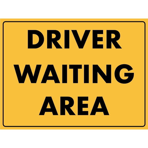 Driver Waiting Area Sign Metal Tin Sign12x16 Inches Caution Danger Safety Security Warning Notice Signs
