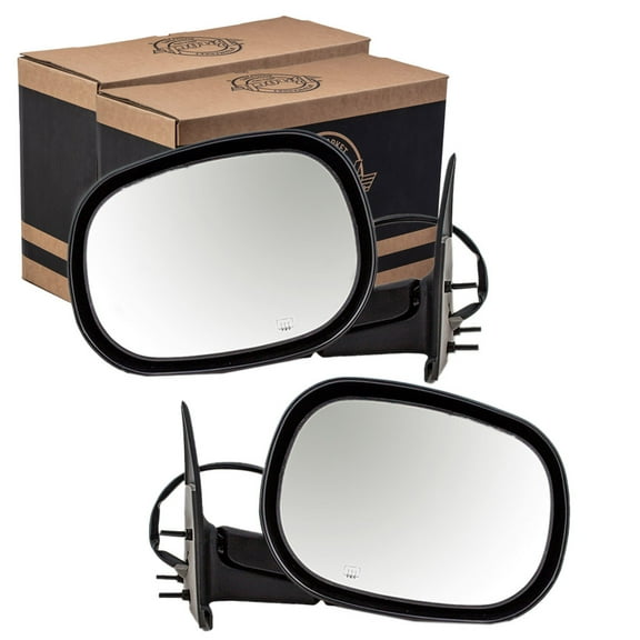 Brock Power Mirror for 1997-2000 Dakota 6X9 Heated Manual Fold Set 55076488AG 1998-2000 Durango