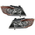 thumbnail image 1 of Driver and Passenger Side Headlight For BMW 328i 2007-2008 Halogen with Bulb(s), 1 of 3