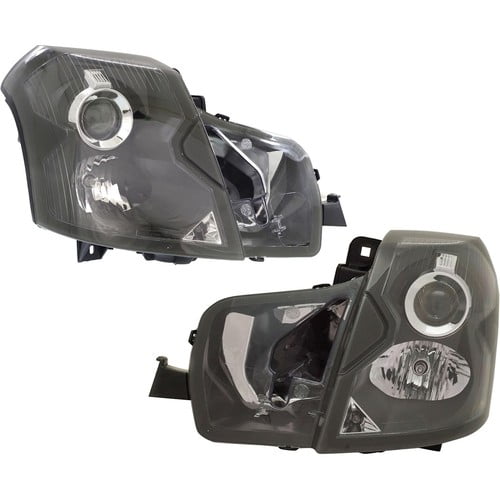 Driver and Passenger Side Headlight For Cadillac CTS 2003-2007 Halogen w/ Bulbs