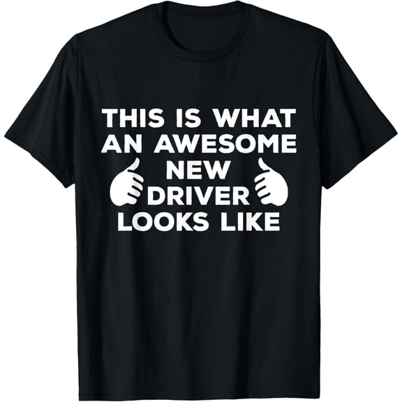 Driver's License Passed - Driving School Learner Automobile T-ShirtMen and women can wear, black T-shirts, gifts. Age: M,L,XL 2XL, 3XL, 395XL