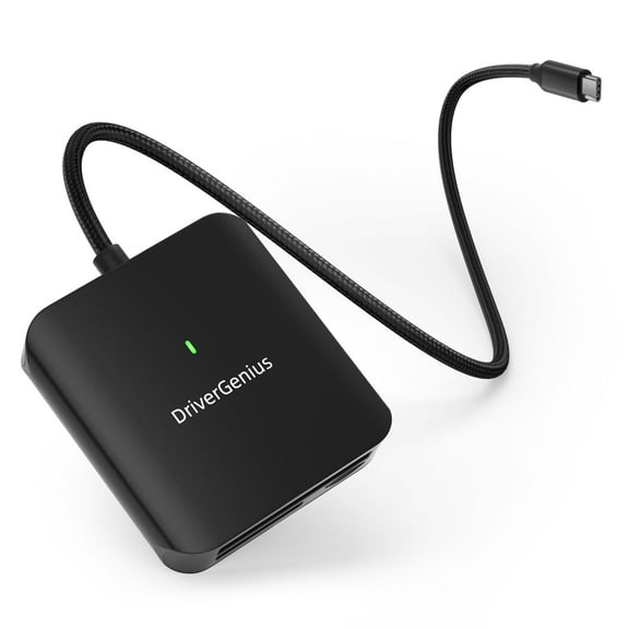 DriverGenius HB081 USB Type-C Interfaced CFast2.0 Memory Card Reader Compatible with UHS-II SD, microSD4.0, CFast2.0 Cards