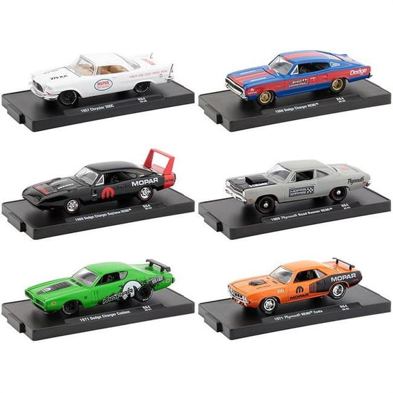 Drivers in Blister Packs Release 64.16 4 Diecast Model Cars - 6 Piece