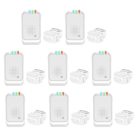 NineLeaf Driveway Alarm Wireless Weatherproof Motion Sensor, Motion Detector Alarm Outdoor, Home Security Alert Alarm, Motion Detector Alarm System, 918 FT Range Protect Indoor/Outdoor Property,8Pack