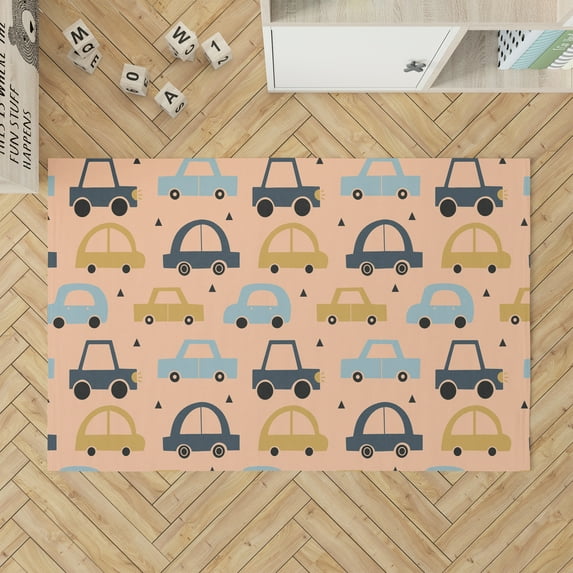 Driveway Colorized Peach Kids Play Mat