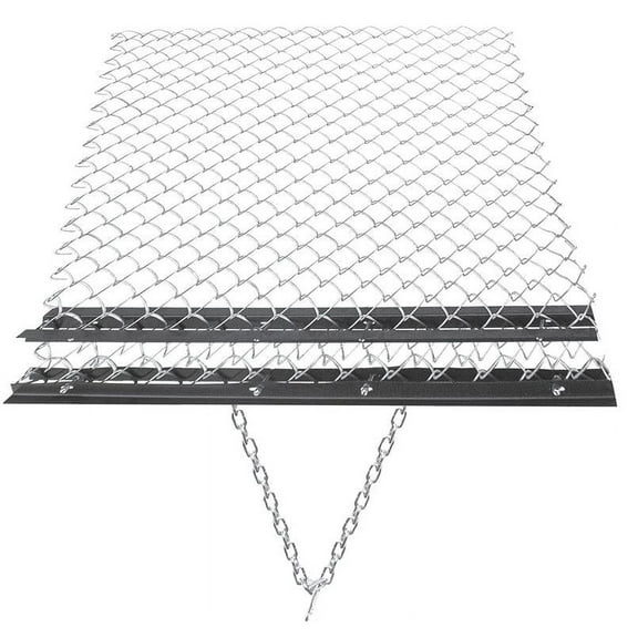Driveway Drag, 4' x 5' Heavy Duty Steel Drag Harrow with 2 Adjustable Driveway Drag Grader for ATVs, UTVs, Garden Lawn Tractors