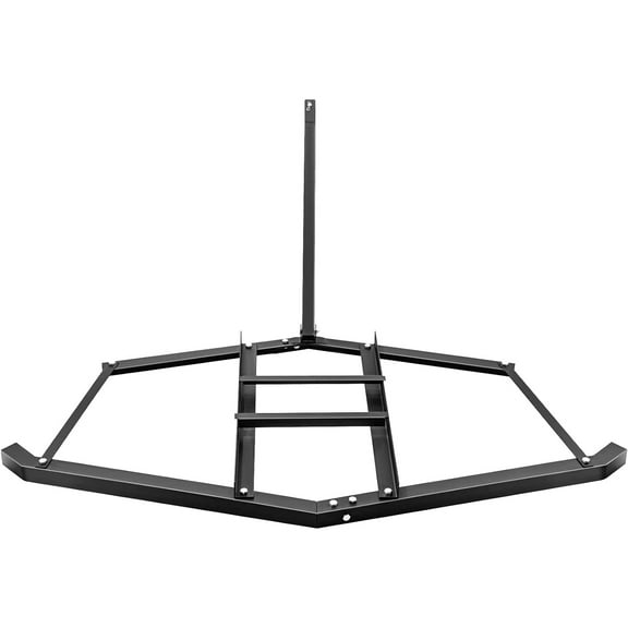 Driveway Drag 66/84/90 inch Width, Tow Behind Drag Harrow Driveway Tractor Harrow with 2 Adjustable Bars, Driveway Grader for ATV, Utv, Garden Lawn Tractors