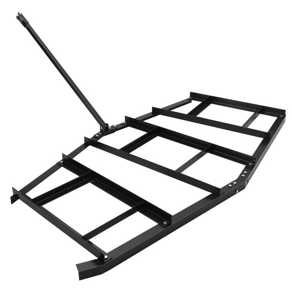 Driveway Drag, Heavy Duty Steel Drag Harrow 66" Width, Tow Behind Landscape Drag Harrow with Hitch, Driveway Tractor Gravel Level Driveway Grader for ATVs, UTV, Garden Lawn Tractors