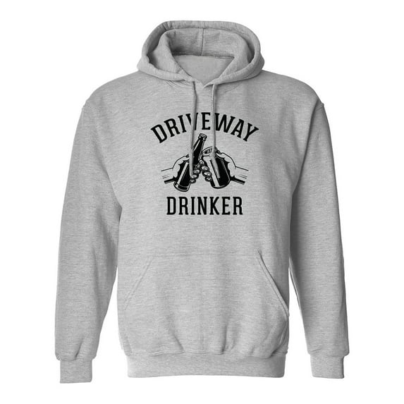 Driveway Drinker - Cheers! Adult Hooded Sweatshirt