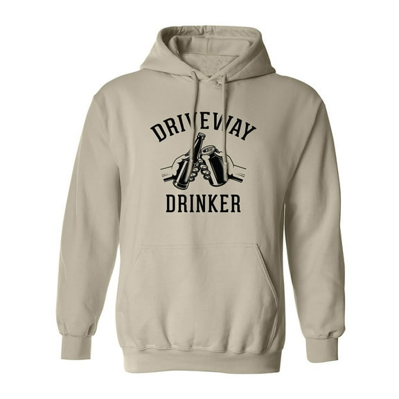 Driveway Drinker - Cheers! Adult Hooded Sweatshirt