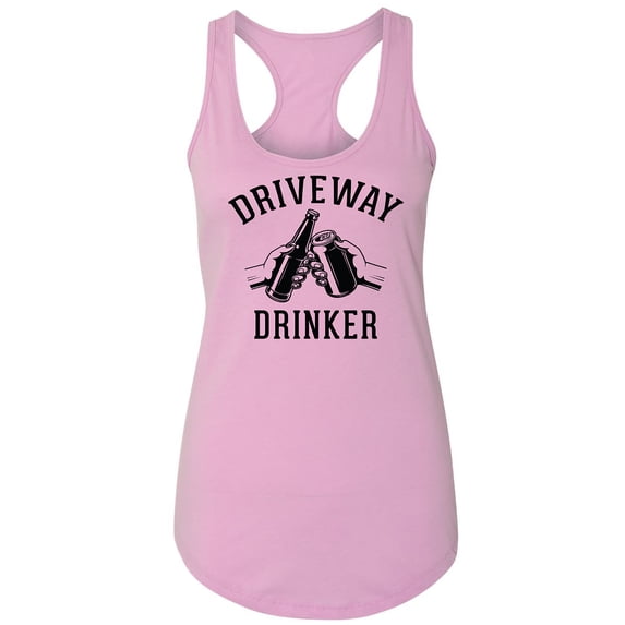Driveway Drinker - Cheers! Racerback Tank