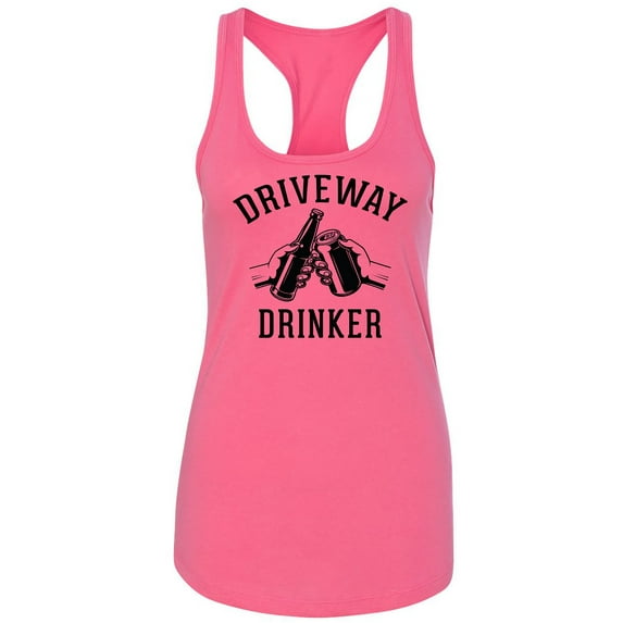 Driveway Drinker - Cheers! Racerback Tank