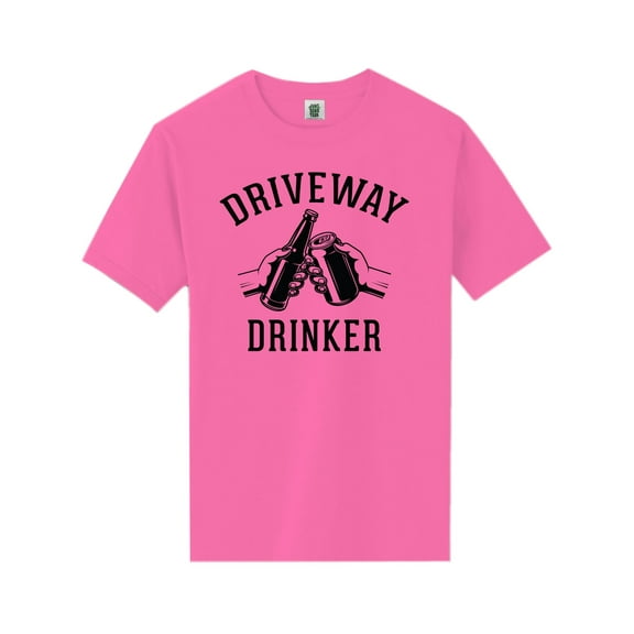 Driveway Drinker - Cheers! Short Sleeve Neon T-Shirt
