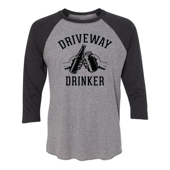 Driveway Drinker - Cheers! Unisex 3/4 Sleeve Baseball Raglan Tee