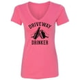 thumbnail image 1 of Driveway Drinker - Cheers! Womens V-Neck T-Shirt, 1 of 2