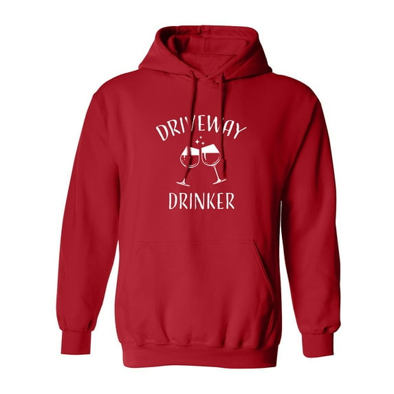 Driveway Drinker-Wine Adult Hooded Sweatshirt