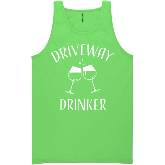 Driveway Drinker-Wine Neon Tank Top