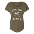 thumbnail image 1 of Driveway Drinker-Wine Womens Dolman Tee, 1 of 3