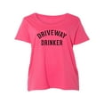 thumbnail image 1 of Driveway Drinker Womens Plus Size Scoopneck Tee, 1 of 1