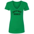 thumbnail image 1 of Driveway Drinker Womens V-Neck T-Shirt, 1 of 2