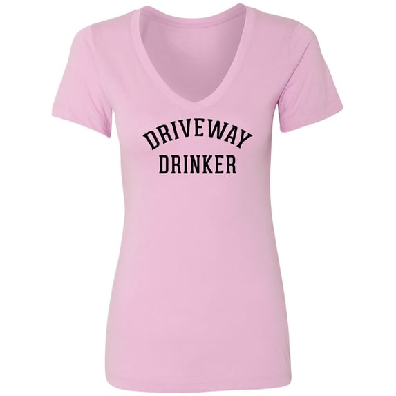 Driveway Drinker Womens V-Neck T-Shirt