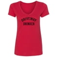 thumbnail image 1 of Driveway Drinker Womens V-Neck T-Shirt, 1 of 2