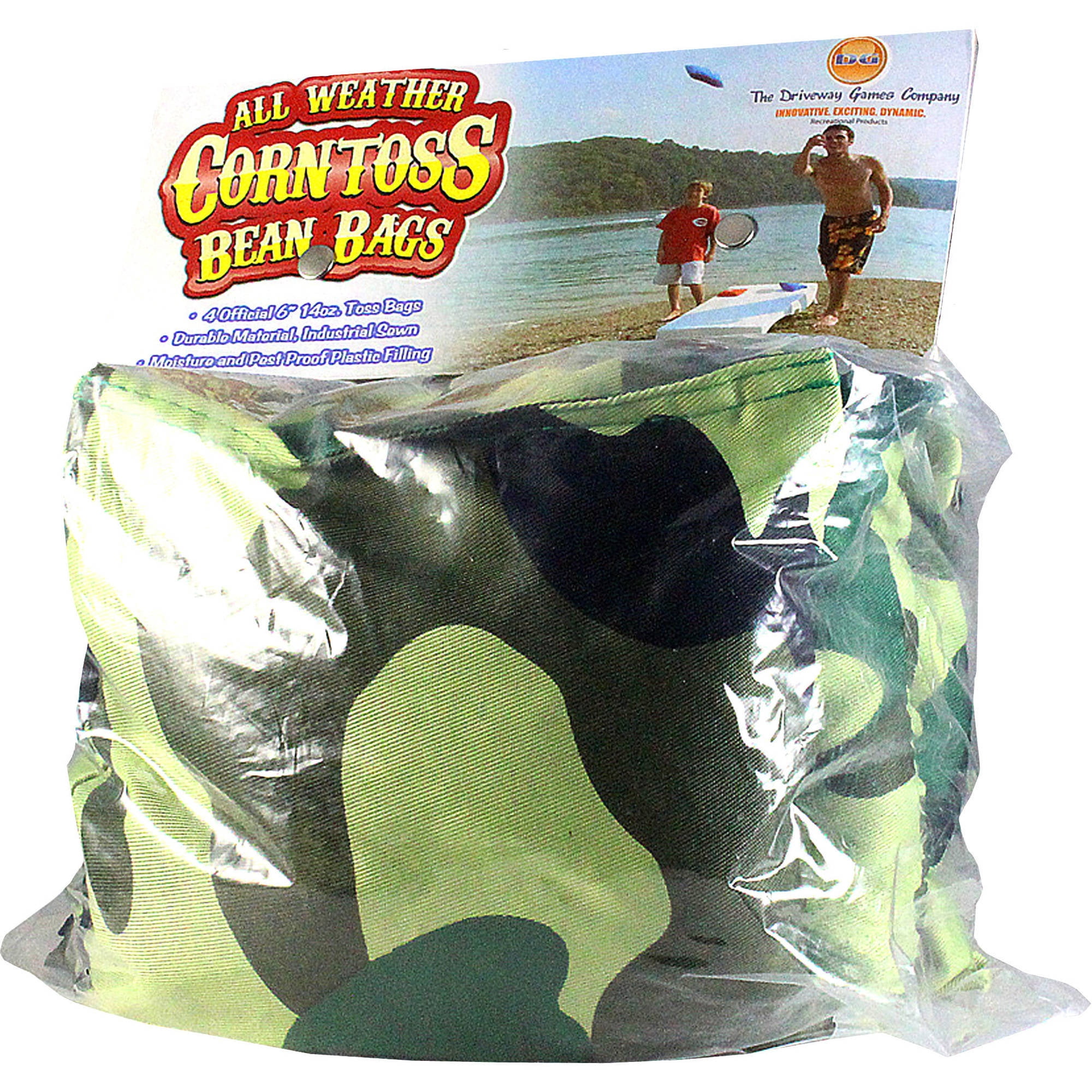 Driveway Games All Weather Corn Toss Bean Bags, Camo Green