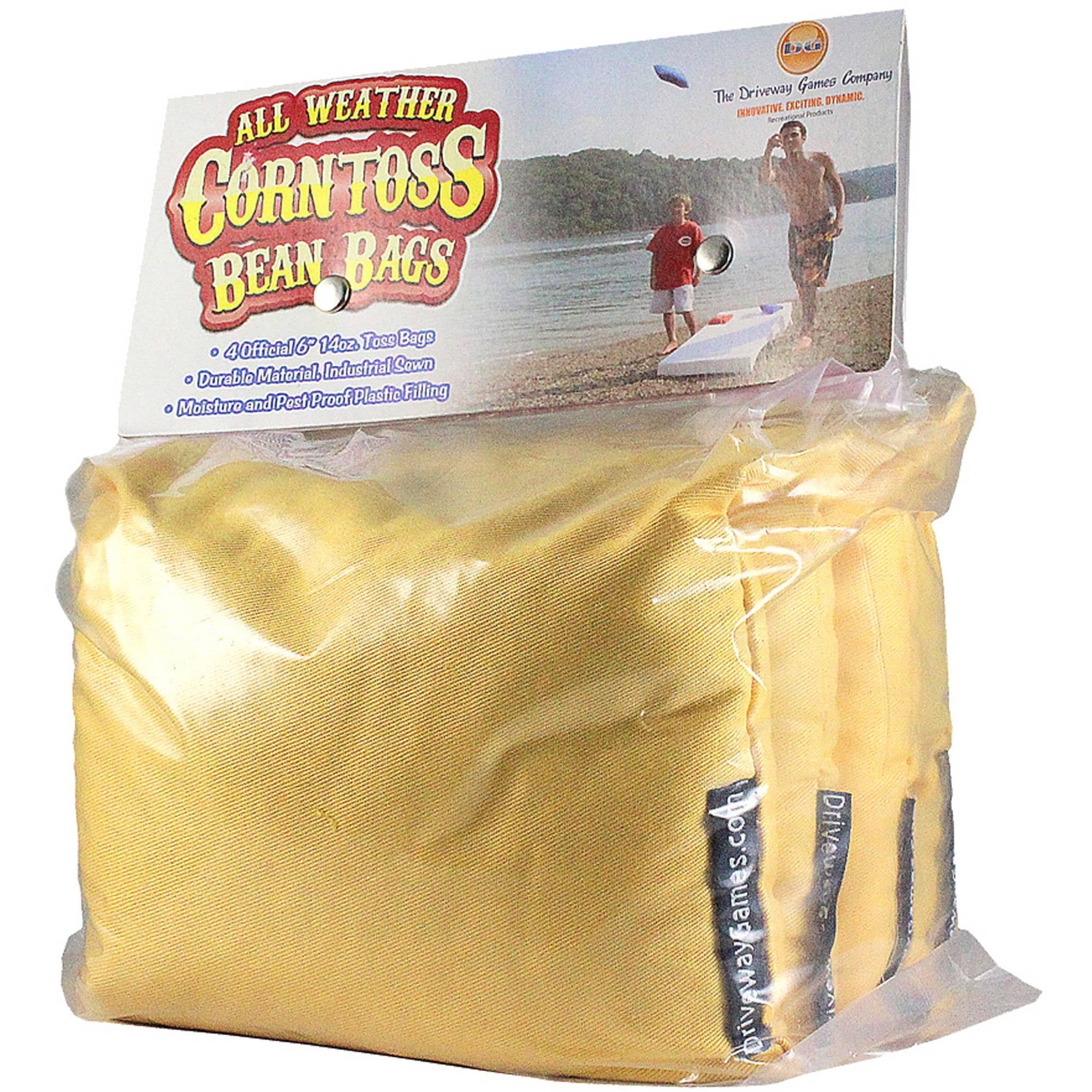 Driveway Games AllWeather Corn Toss Beanbags, Yellow