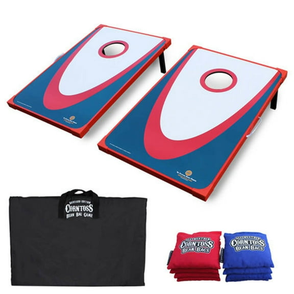 Open Box Driveway Games Backyard Edition Cornhole Bean Bag Game w/ Carry Bag